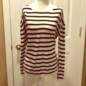 Black & white striped top